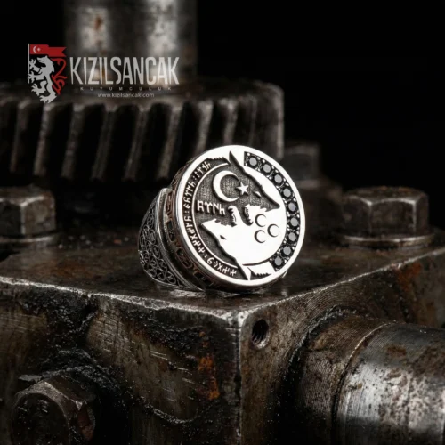 Bozkurt Gümüş Yüzük Yuvarlak Kasa