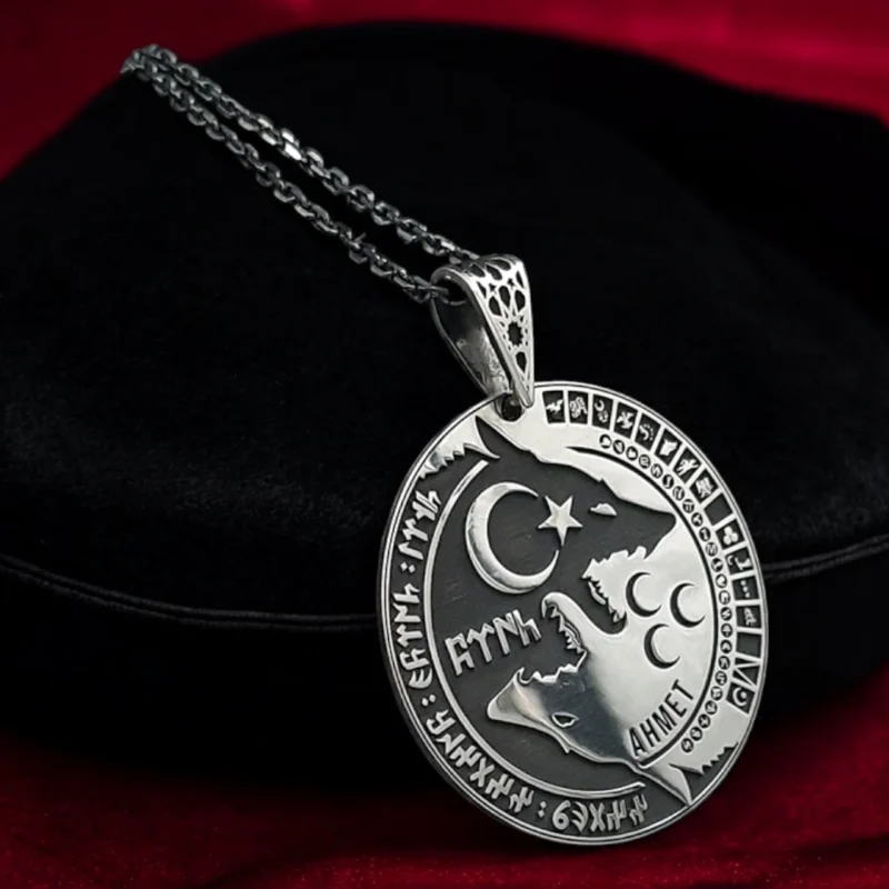 Bozkurt 3'lü Eko Yüzük, Bileklik & Madalyon Set