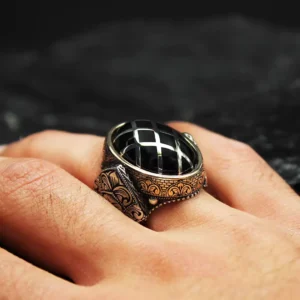 kale-yuzuk-3-min Gravür İşlemeli Kale Gümüş Yüzük