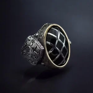 karta-3-min-Photoroom (10) Gravür İşlemeli Kale Gümüş Yüzük