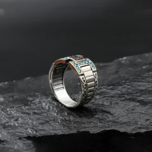 1 Hiç Yazılı Mikro Taşlı Gümüş Yüzük