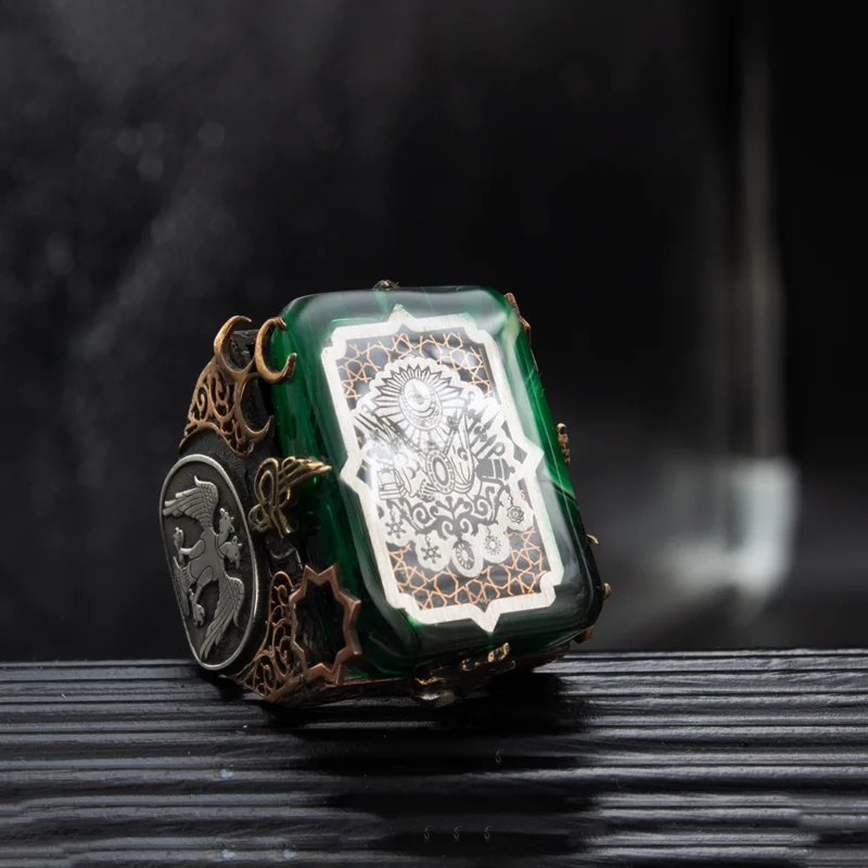 1 Osmanlı Sancağı Gümüş Yüzük