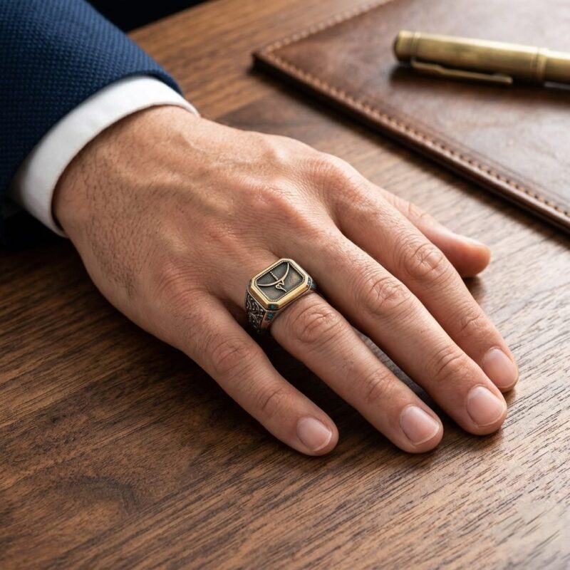 2024/09/11102.jpg İnce Gravür Hiç Gümüş Yüzük