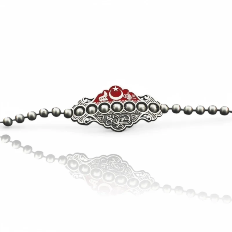 ay yıldız bileklik Ay Yıldızlı İsimli Gümüş Bileklik