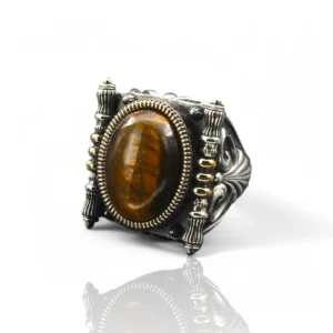 kaplangözü gravür yüzük Kaplangözü Gravürlü Gümüş Yüzük