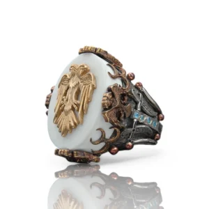 selçuklu kartalı Selçuklu Kartalı Gümüş Yüzük