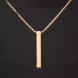Gold Çubuk Çelik Kolye
