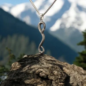 Yılan Çelik Kolye2 Yılan Çelik Kolye