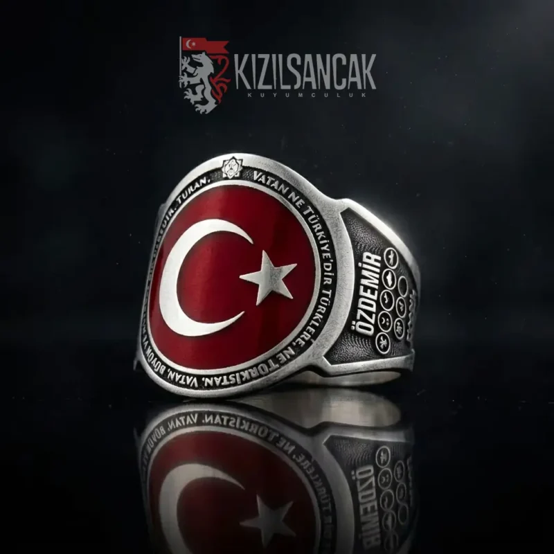 Ay yıldız yüzük Eko Ay Yıldızlı Yüzük