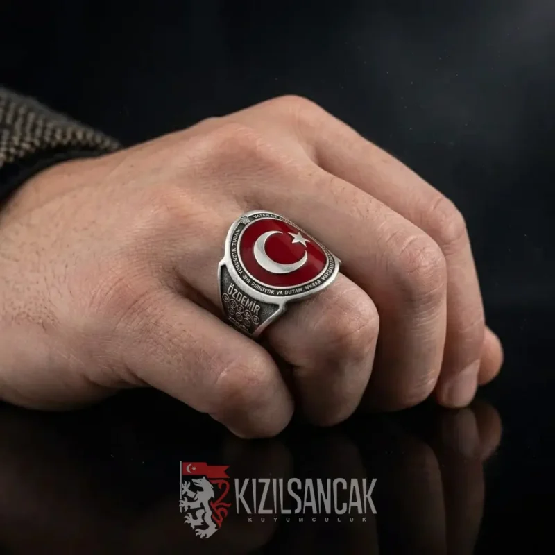 Ay yıldız yüzük manken Eko Ay Yıldızlı Yüzük