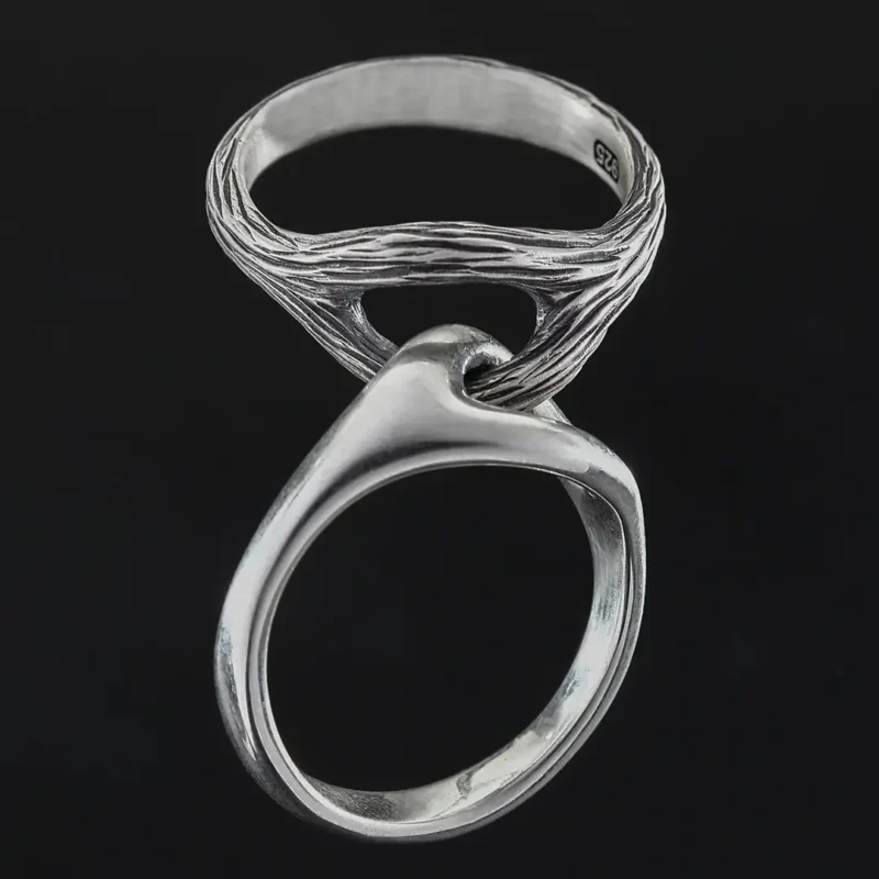 3 Yekpare Gümüş Yüzük