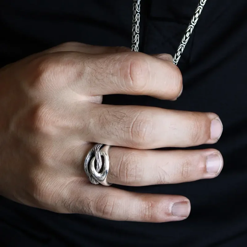 6 Yekpare Gümüş Yüzük