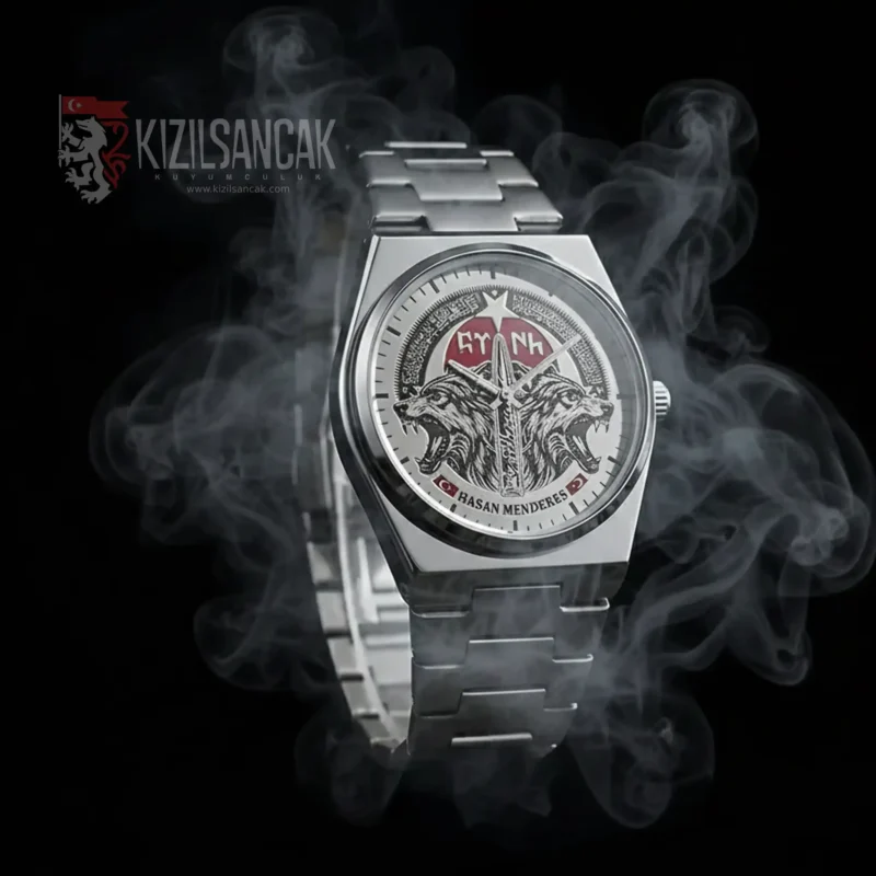 İntikam Subleon Saat İntikam Bozkurt Gümüş Kadranlı Kol Saati
