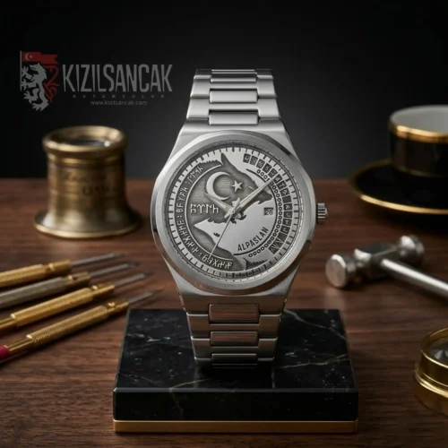 Bozkurt Gümüş Kadranlı Kol Saati Adal Model