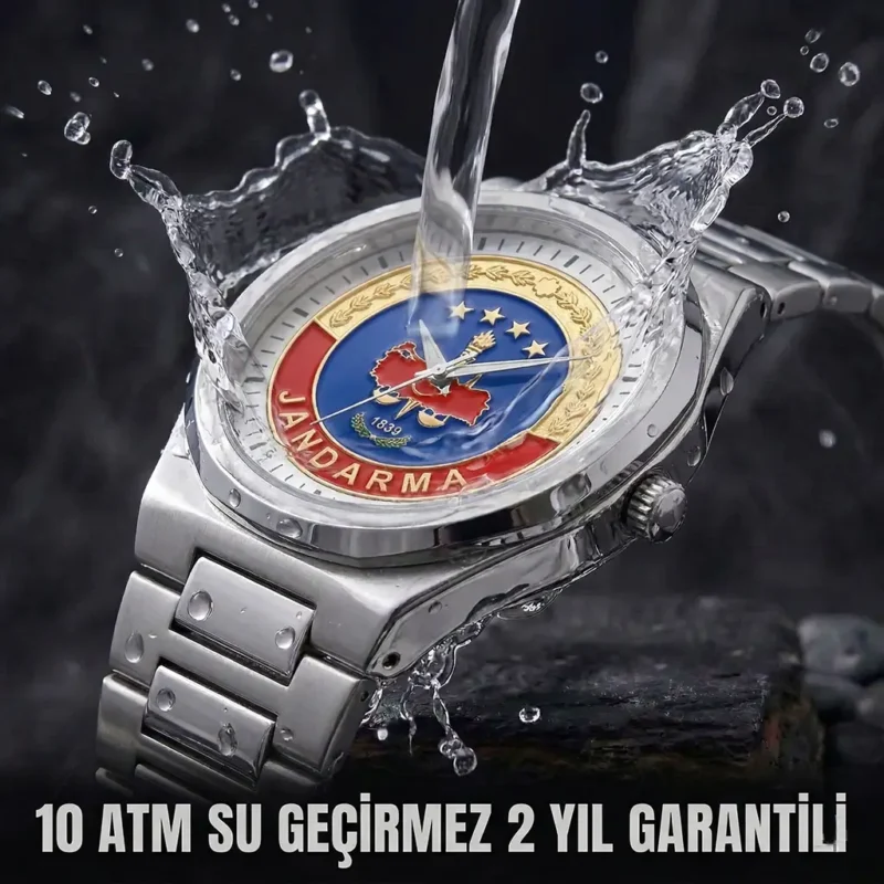ottoman-29231-2-7 Jandarma Gümüş Kadranlı Kol Saati
