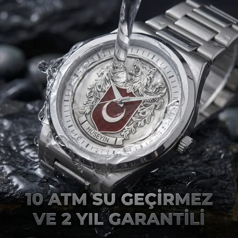 ottoman-29259-2-11 Türk Arması Gümüş Kadranlı Kol Saati