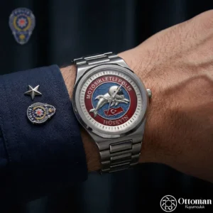 ottoman-29284-1-15 Yunus Polis Gümüş Kadranlı Kol Saati