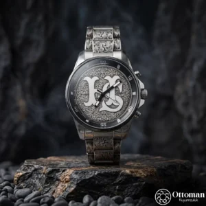 ottoman-31281-1-41 Ferrucci Gümüş Kadranlı Harfli Gravür İşlemeli Kol Saati